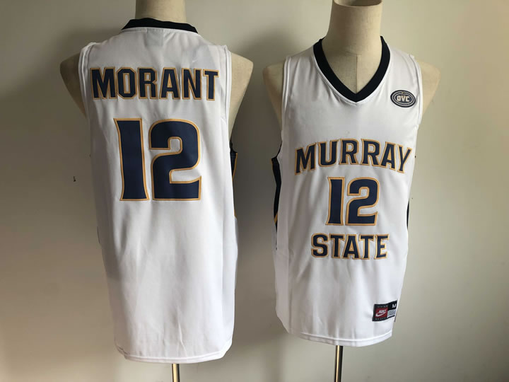 Murray State 12 Ja Morant White Nike College Basketball Jersey,We sell and wholesale Murray State 12 Ja Morant White Nike College Basketball Jersey on line form chian!